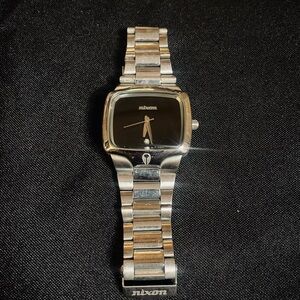 Nixon Silver and Black Timepiece